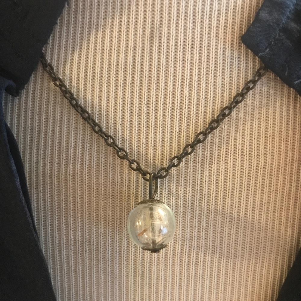 Dandelion Pendant Necklace